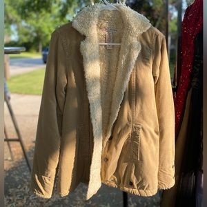 Abercrombie & Fitch Vintage Y2K Faux Shearling Jacket